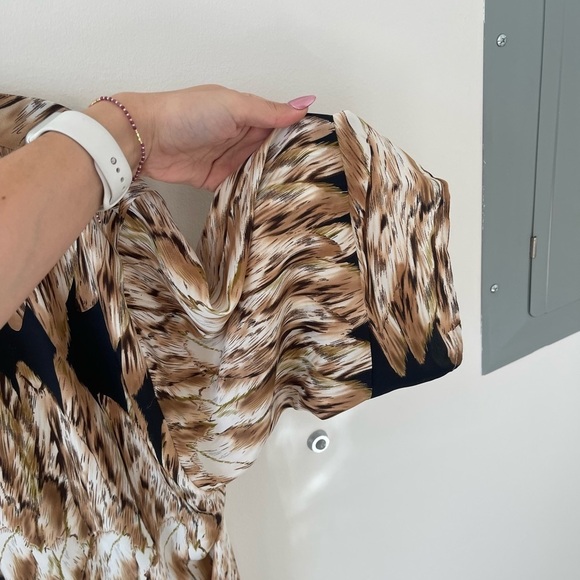 Flynn Skye Brown Printed Kimono - Picture 4 of 5